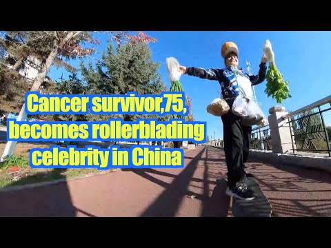 Cancer survivor, 75, becomes rollerblading celebrity in China [Video]