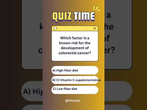 InfoHub- cancer disease Question NO :152#cancer#colorectal #shorts#fiberdiet [Video]