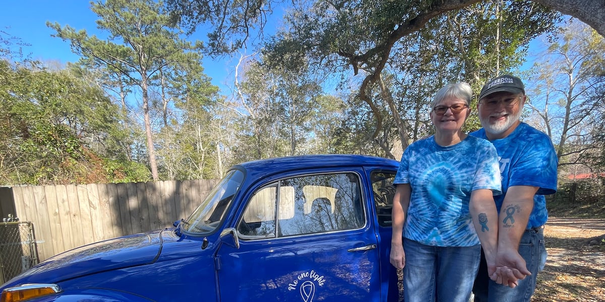 Ocean Springs couple brings awareness to colorectal cancer through love of cars [Video]