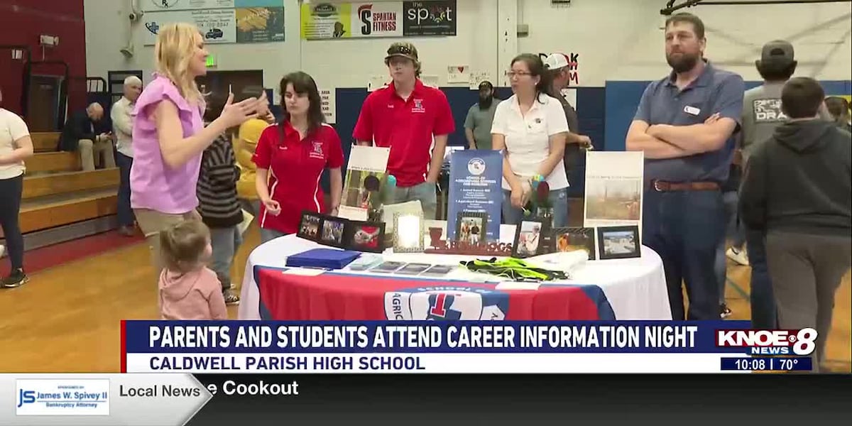 Parents and students attend career information night at Caldwell Parish High School [Video]