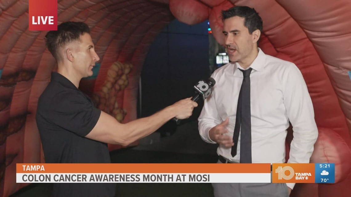 New MOSI exhibit features inflatable colon to raise awareness of cancer [Video]