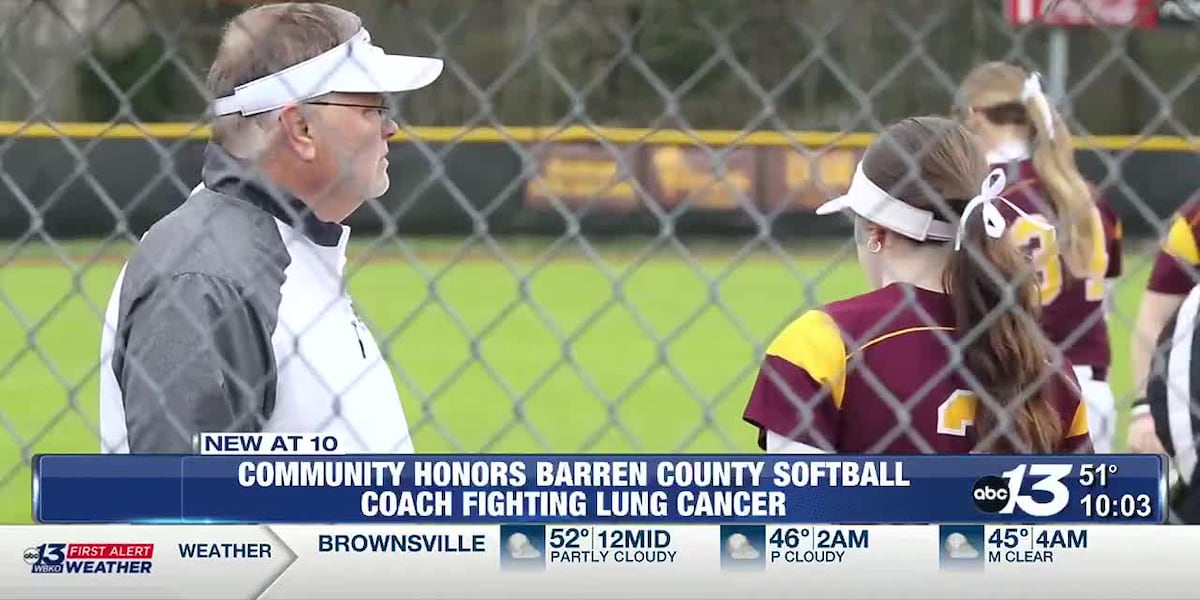 Community honors Barren County softball coach fighting lung cancer [Video]