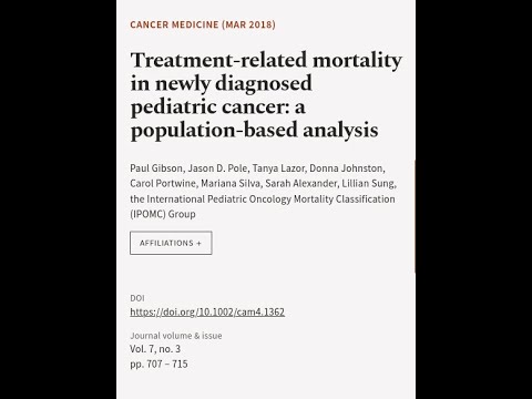 Treatment‐related mortality in newly diagnosed pediatric cancer: a population‐based a… | RTCL.TV [Video]