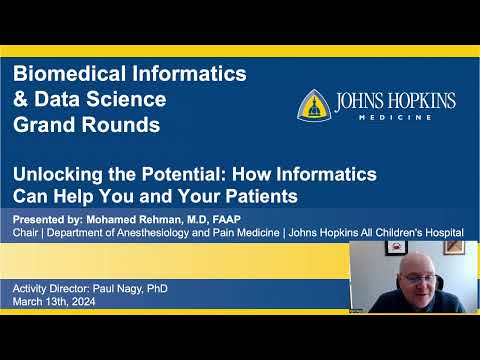 Dr. Mohamed Rehman and How Informatics Can Help Your Patients | BIDS Grand Rounds 3/13/24 [Video]