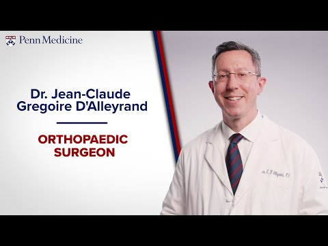 Meet Dr. Jean-Claude D’Alleyrand – Orthopaedic Surgeon [Video]