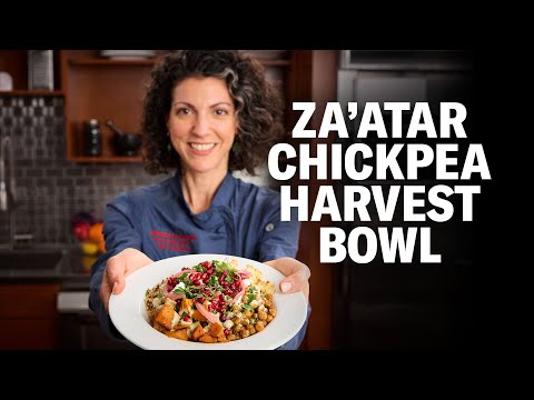 Easy and Healthy Sheet Pan Cooking:  Za’atar Chickpea Harvest Bowl [Video]