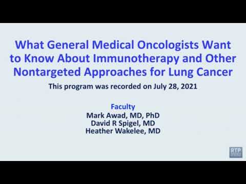 Immunotherapy and Other Nontargeted Approaches for Lung Cancer | Proceedings from a live event he… [Video]