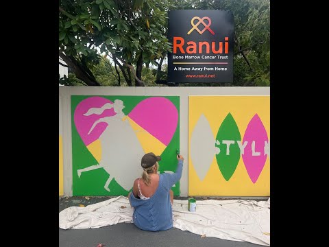 Bone Marrow Cancer Trust Rānui House Mural Timelapse [Video]