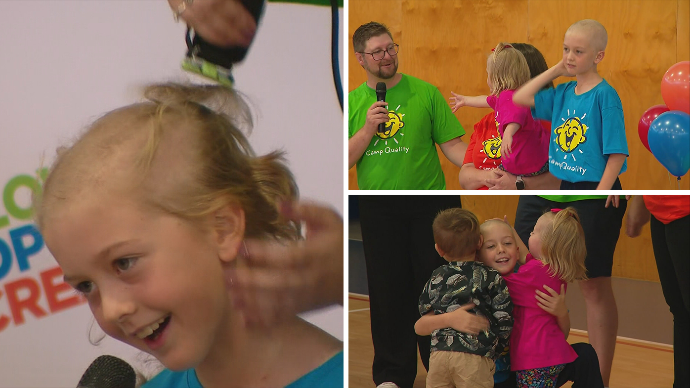 Boy shaves head to raise funds for childhood cancer [Video]