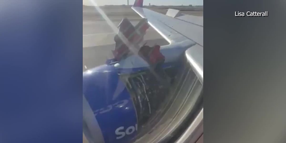Southwest jet loses engine cover at takeoff, makes emergency landing [Video]