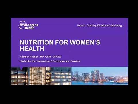 Nutrition for Women’s Health at NYU Langone [Video]