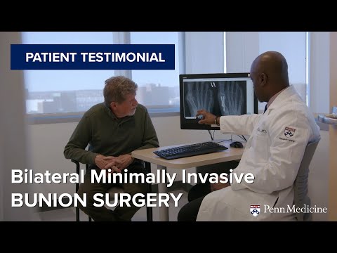 Bilateral Minimally Invasive Bunion Surgery Patient Testimonial | Penn Orthopaedics [Video]