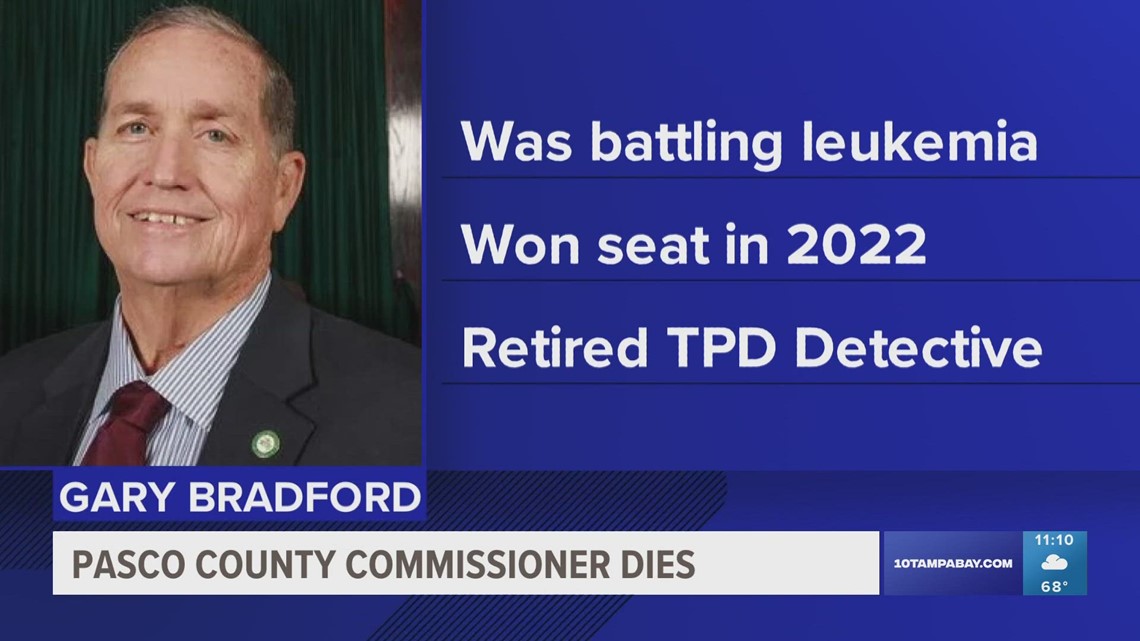 Pasco County Commissioner Gary Bradford passes away at age 65 [Video]
