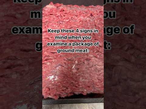 Signs your ground meat has gone bad. [Video]