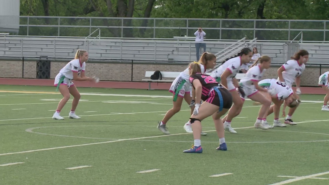 Assumption, Sacred Heart compete in annual Pink & White game [Video]