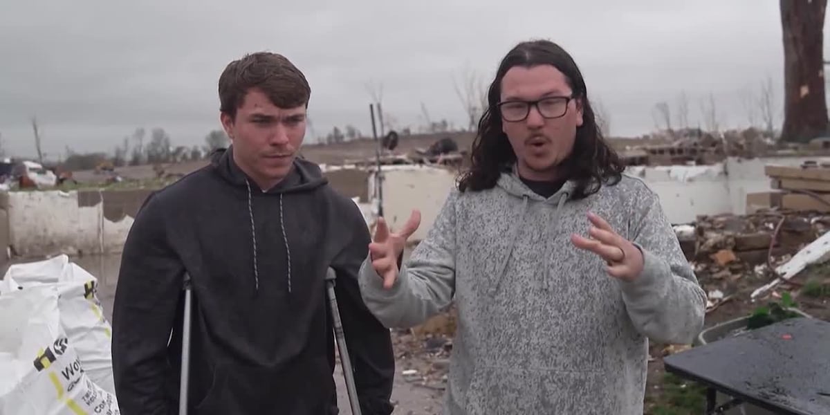 ‘We just took off’: Brothers recall getting sucked out of home by tornado [Video]