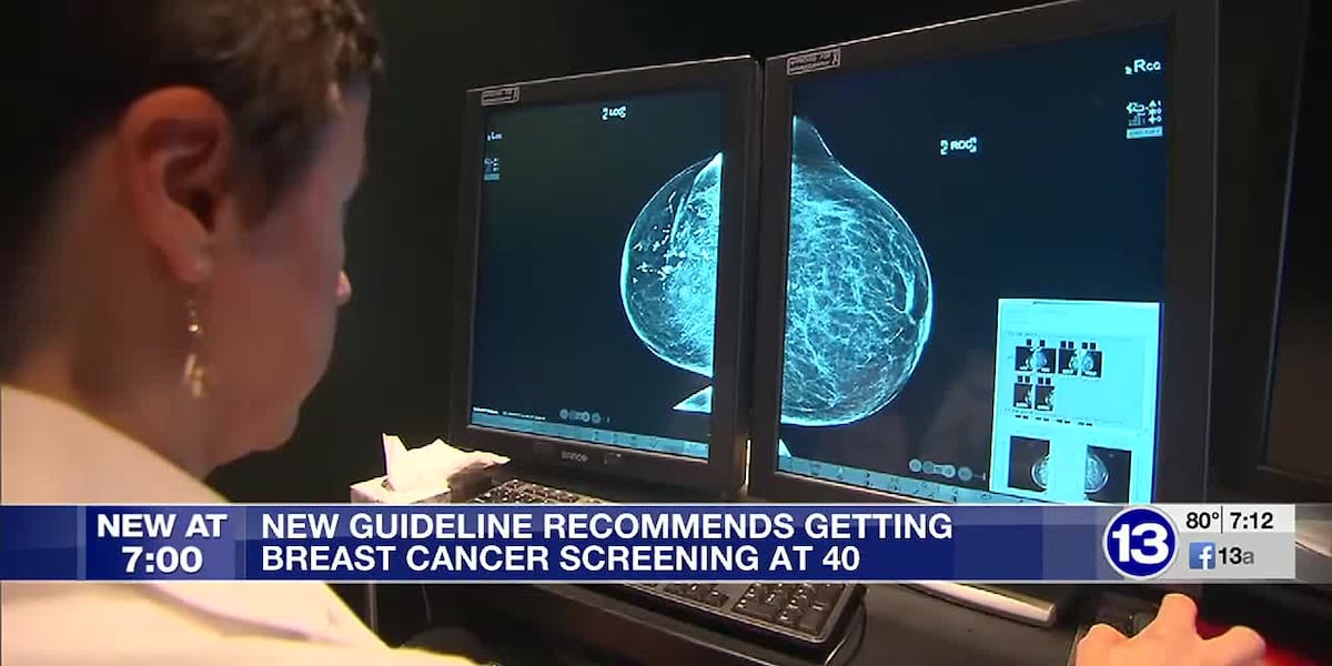 New guideline recommends getting breast cancer screening at 40 [Video]