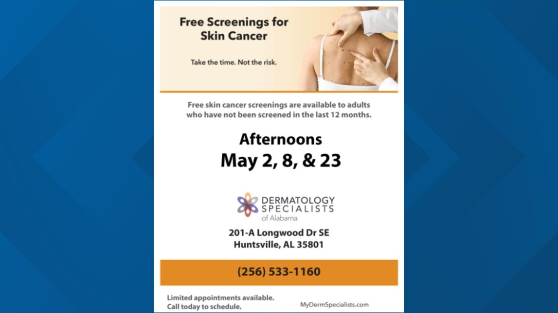 Free skin cancer screenings | Skin Cancer Awareness Month [Video]