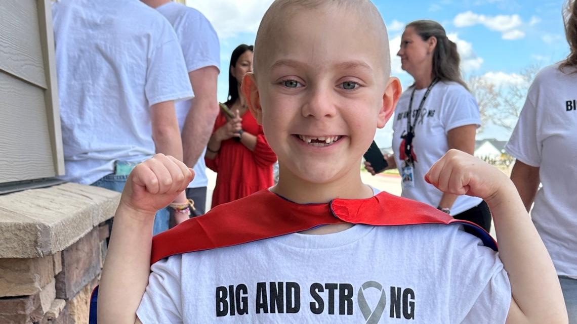 7’s HERO: First grader battling brain cancer gets support from seniors at North Star Charter School [Video]