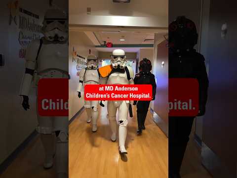 Stormtroopers visit young cancer patients [Video]