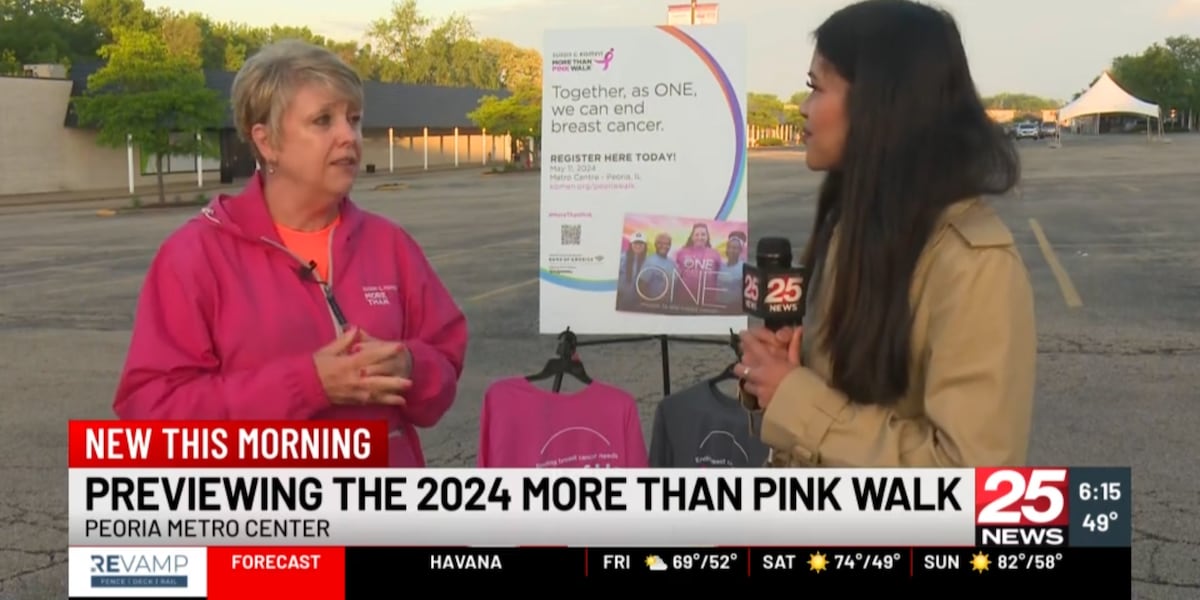 Susan G. Komen prepares for Peorias More Than Pink Walk [Video]
