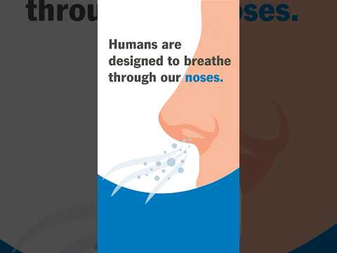 Breathing through your nose is more beneficial. 👃 [Video]