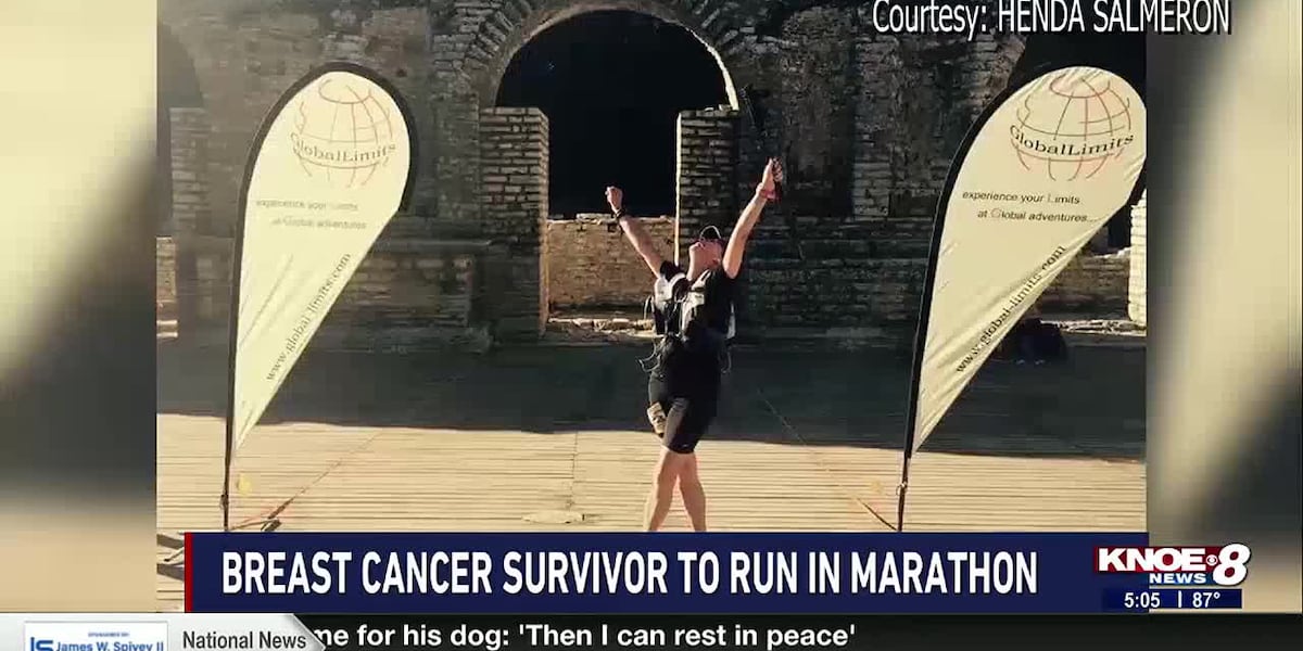 Breast cancer survivor to celebrate remission by competing in marathon overseas [Video]