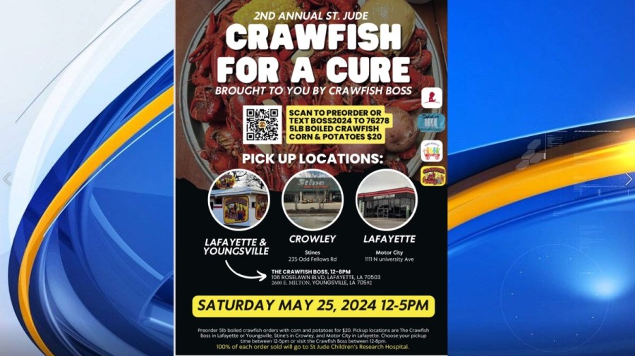 2nd Annual Crawfish for a Cure takes place this weekend with proceeds going to St. Jude [Video]