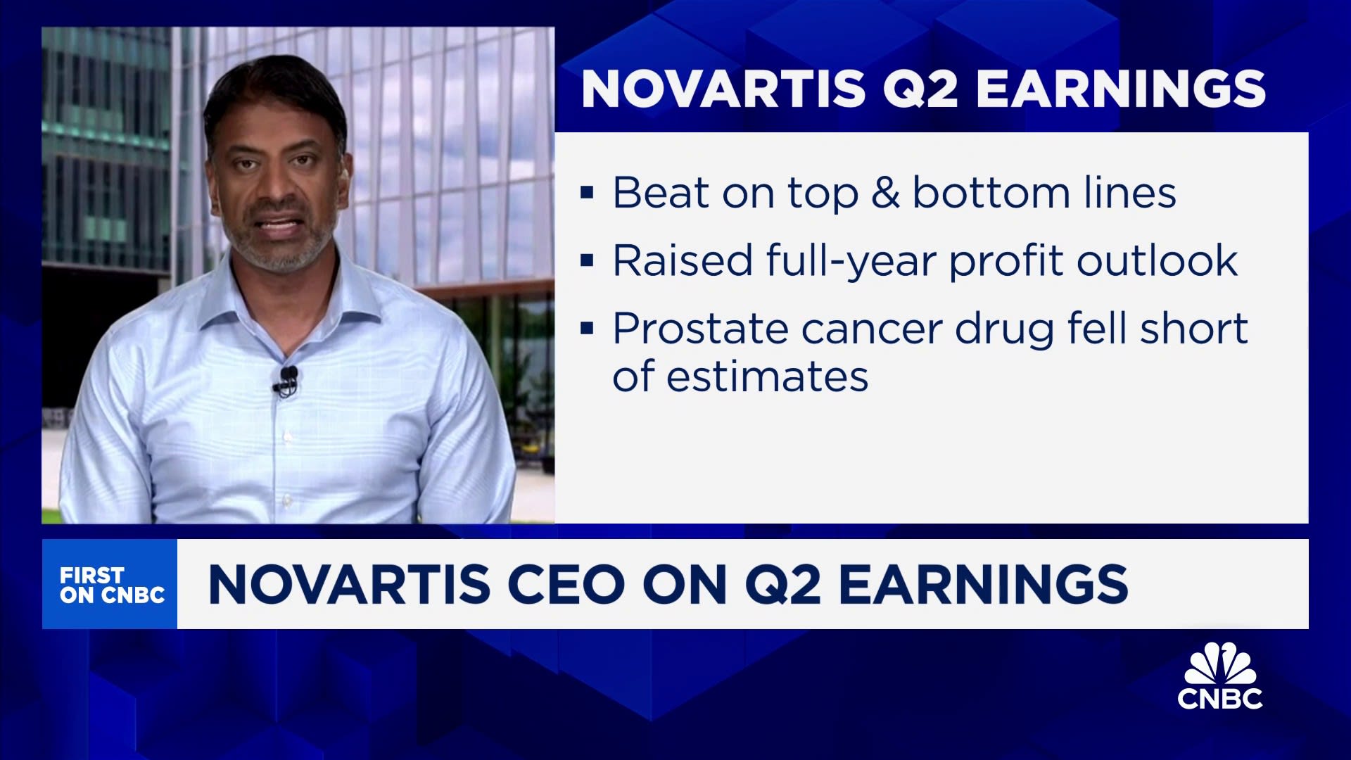 Novartis expects ‘strong momentum’ going into second half, says CEO Vasant Narasimhan [Video]
