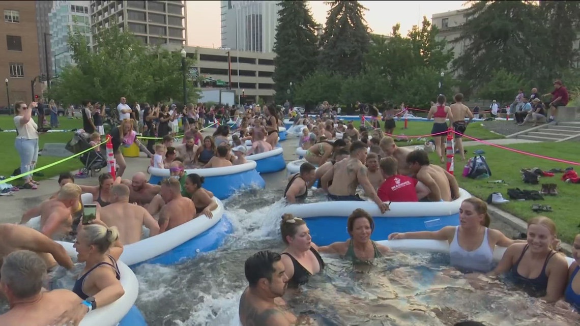 World record attempt for largest ice plunge in downtown Boise [Video]